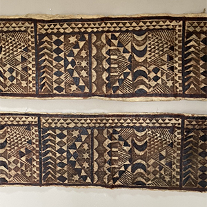 Pair Samoa Barkcloth Panels 