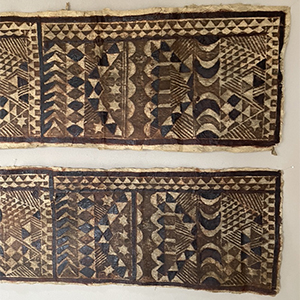 Pair Samoa Barkcloth Panels 