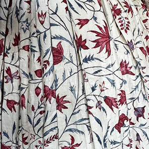 RARE Indian Chintz Robe 1790s made from 1720-40 fabric