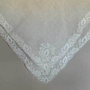 Chikan Embroidered Fichu