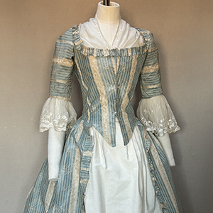 English Open Robe 1770s