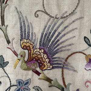 Crewel Woolwork Panel c 1930