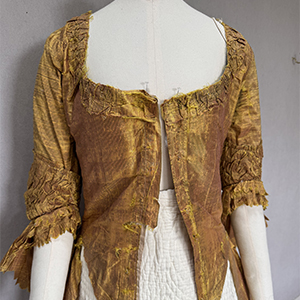 Amber striped Gown