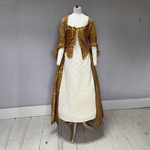 Amber striped Gown