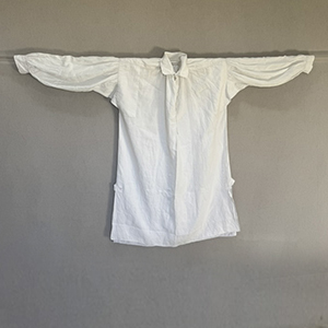 Rare Man's Linen Shirt 1790-1820