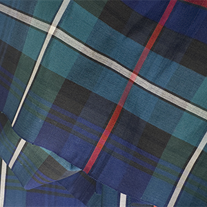 Tartan Silk Stole 1840s