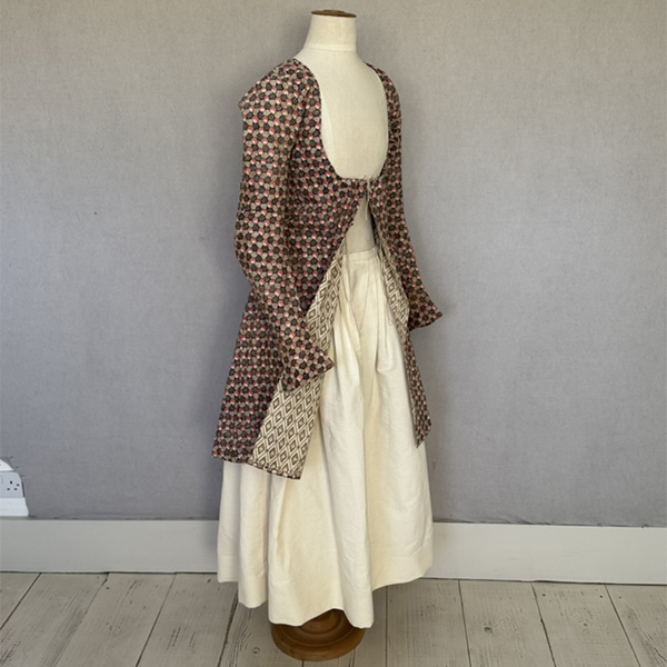 Caraco patchwork print c 1820/1750s/1790s
