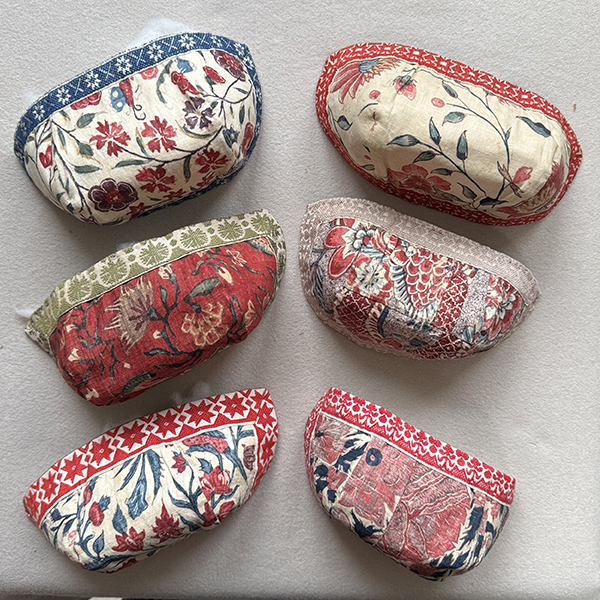 Indian Chintz Bonnets 18th c/later