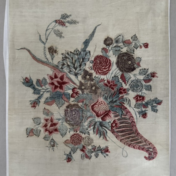 Indian Chintz Cornucopia Panel  1750-70