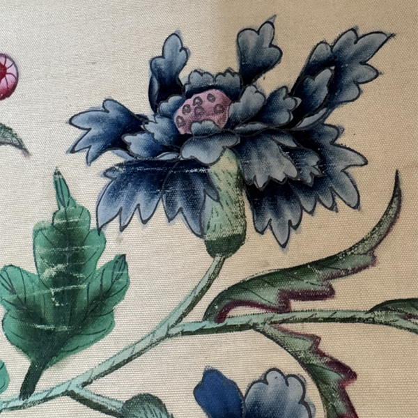 Chinese Painted Export Silk