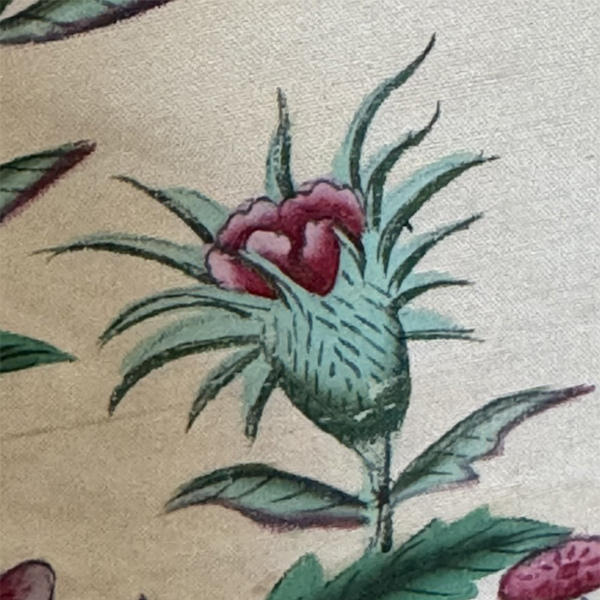 Chinese Painted Export Silk