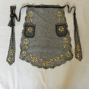 Straw Work Apron c 1860