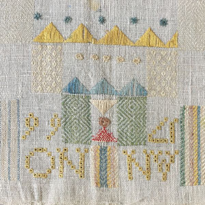 RARE Dutch Middelburg Darning Sampler
