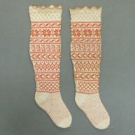Hand Knitted Stockings c 1900
