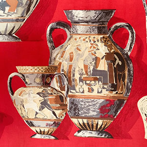 Etruscan Vases - Red Late 1950s