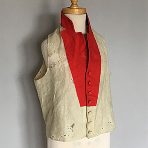 Scarlet Under Waistcoat Early 19th c