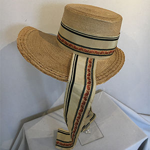 Straw Bonnet 1840s