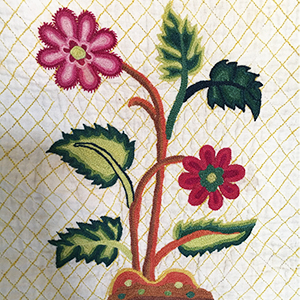 Embroidered & Quilted Skirt