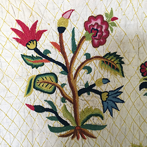 Embroidered & Quilted Skirt