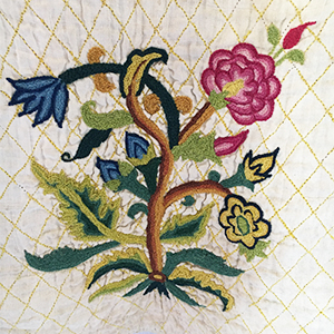 Embroidered & Quilted Skirt