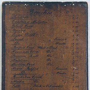 RARE Tailor's Price Boards