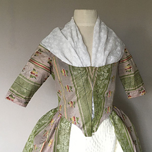 English Polonnaise Gown 1770s