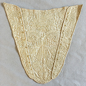 Cord Quilted Stomacher 1730-40