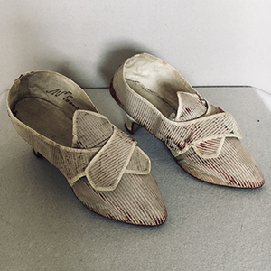 Mrs Evans' Shoes  1775-1780s