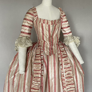 Polonaise Gown & Petticoat 1770s