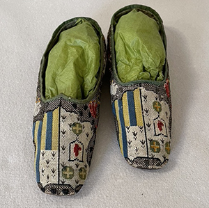 Embroidered Women's Slippers 1830s