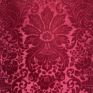 Crimson Cut Velvet 19th century