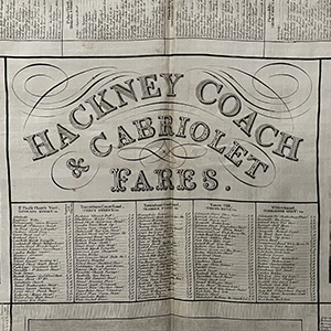 Hackney Cab Handkerchief 1832-4