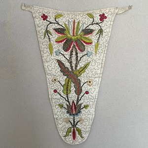 Embroidered Stomacher 1720s