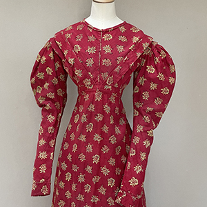 Turkey Red Discharge Dress