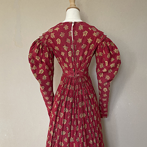 Turkey Red Discharge Dress