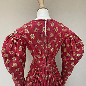 Turkey Red Discharge Dress