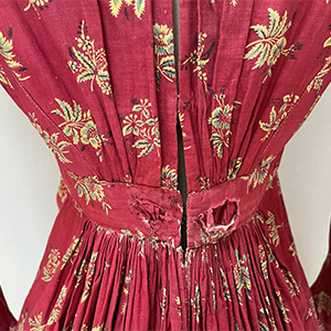 Turkey Red Discharge Dress