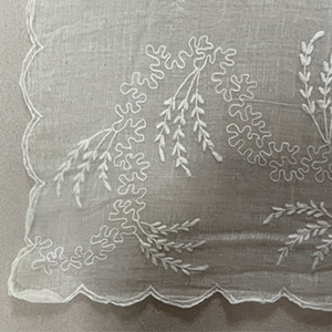 Large Embroidered Apron 1790s