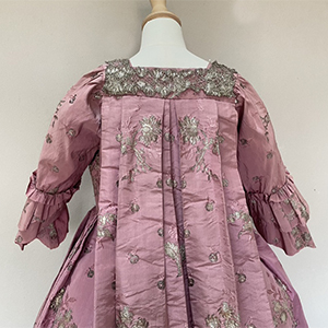 Rare Embroidered Gown Late 1750s/early 60s