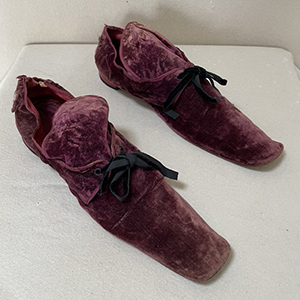 Ecclesiastical Velvet Shoes 1820s