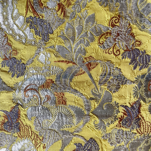 French Bizarre Silk Brocade c 1710